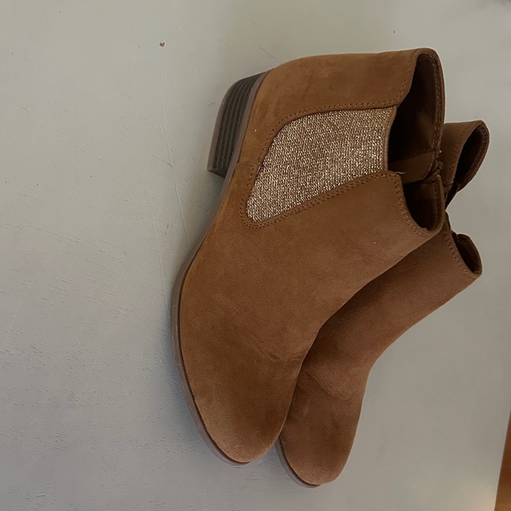 SO Brown Boots with Glitter Panel